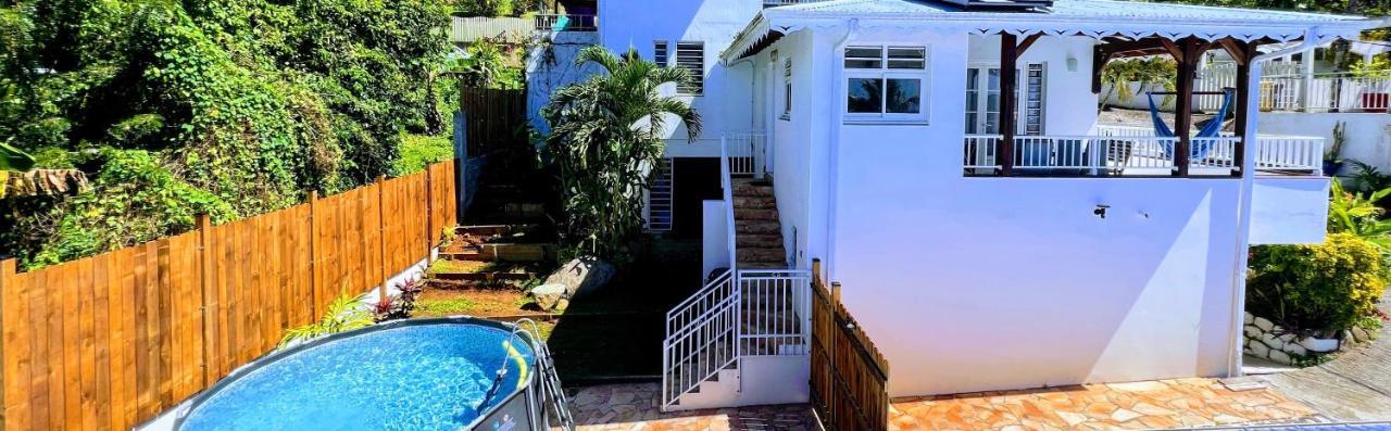Villa Iguana, Duplex Paisible, Vue Magnifique Mer Et Rocher Du Diamant, Piscine سانت لوسي المظهر الخارجي الصورة